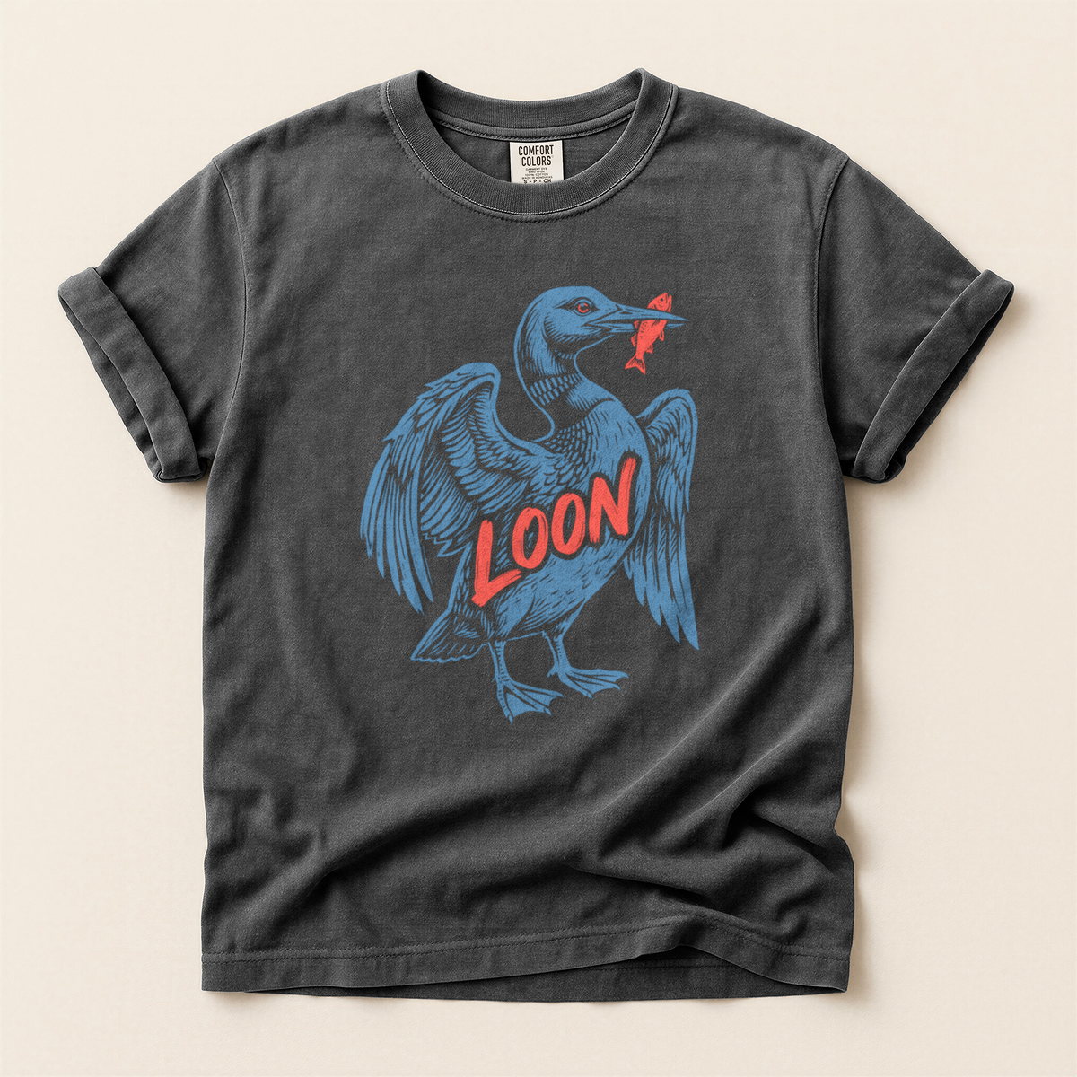 Loon Catches Fish - Pepper
