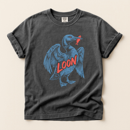 Loon Catches Fish - Pepper