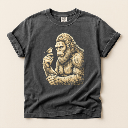 Bigfoot Holds Bird - Pepper