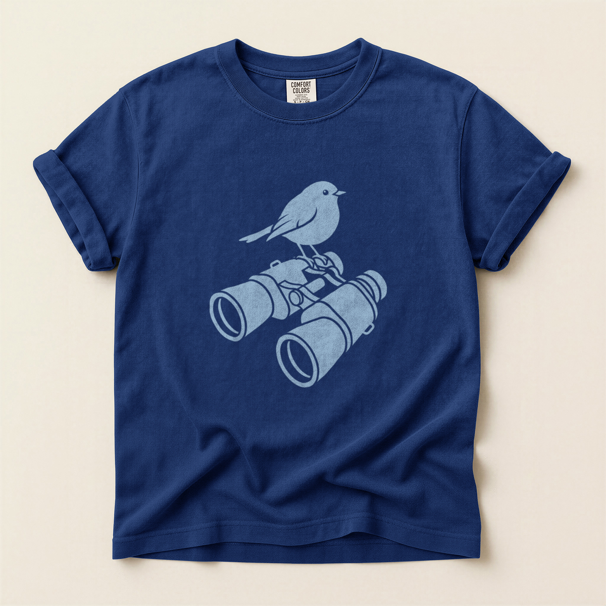Bluebird On Binoculars - True Navy