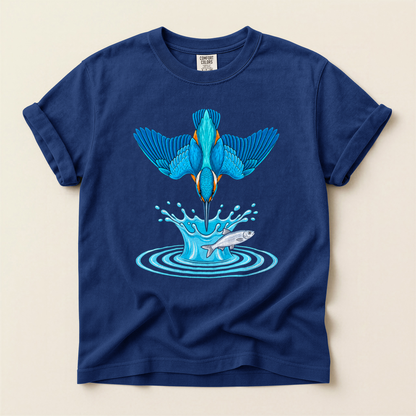 Kingfisher Dives Fish - True Navy