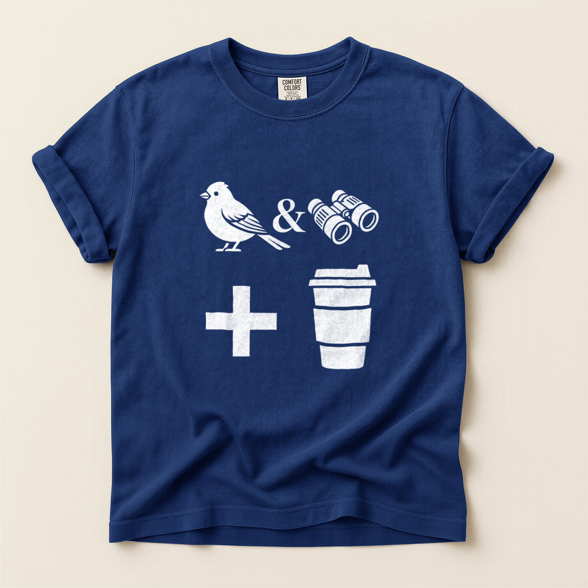 Birds Binoculars Coffee - True Navy