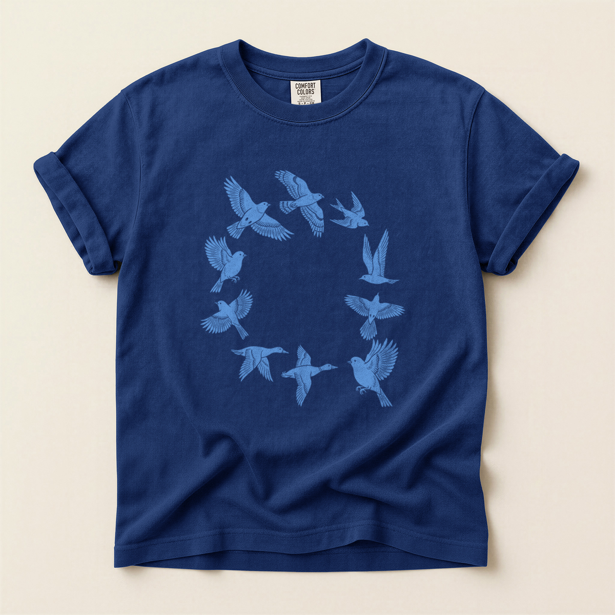 Bird Circle Flight - True Navy
