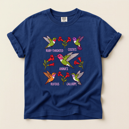Hummingbird Species Chart - True Navy
