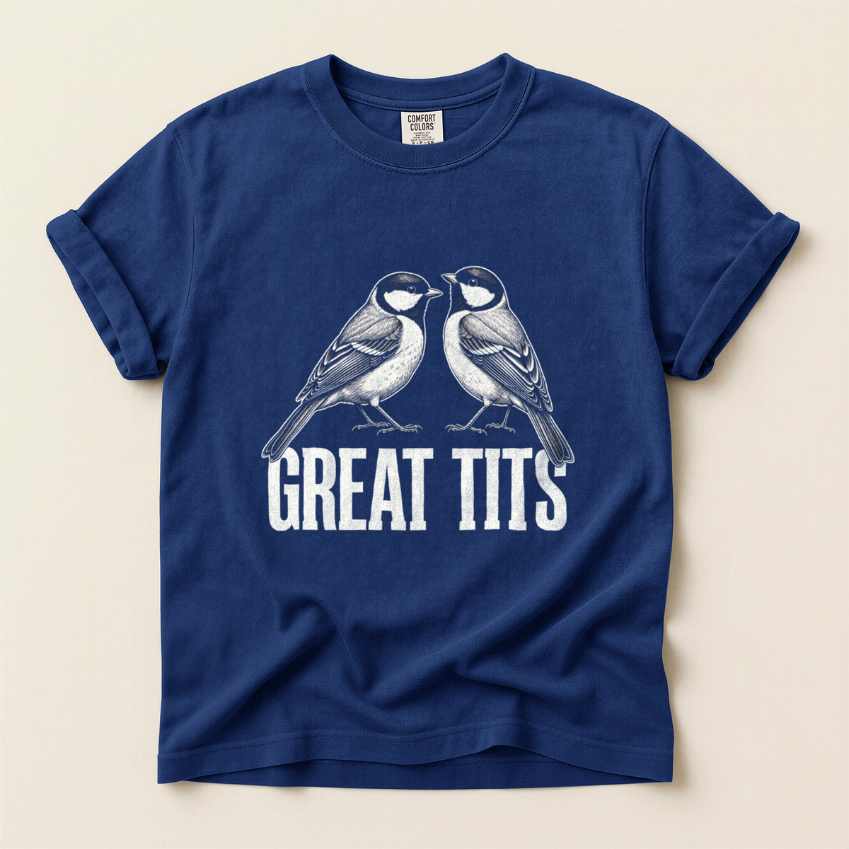 Great Tits Pair - True Navy