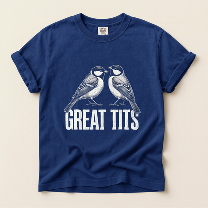 Great Tits Pair - True Navy