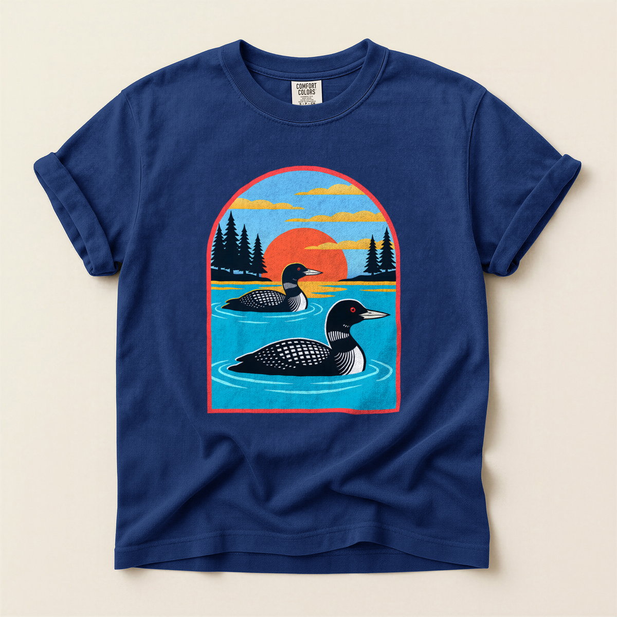 Loons Sunset Arch - True Navy