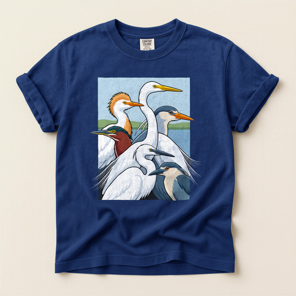Heron Egret Stack - True Navy