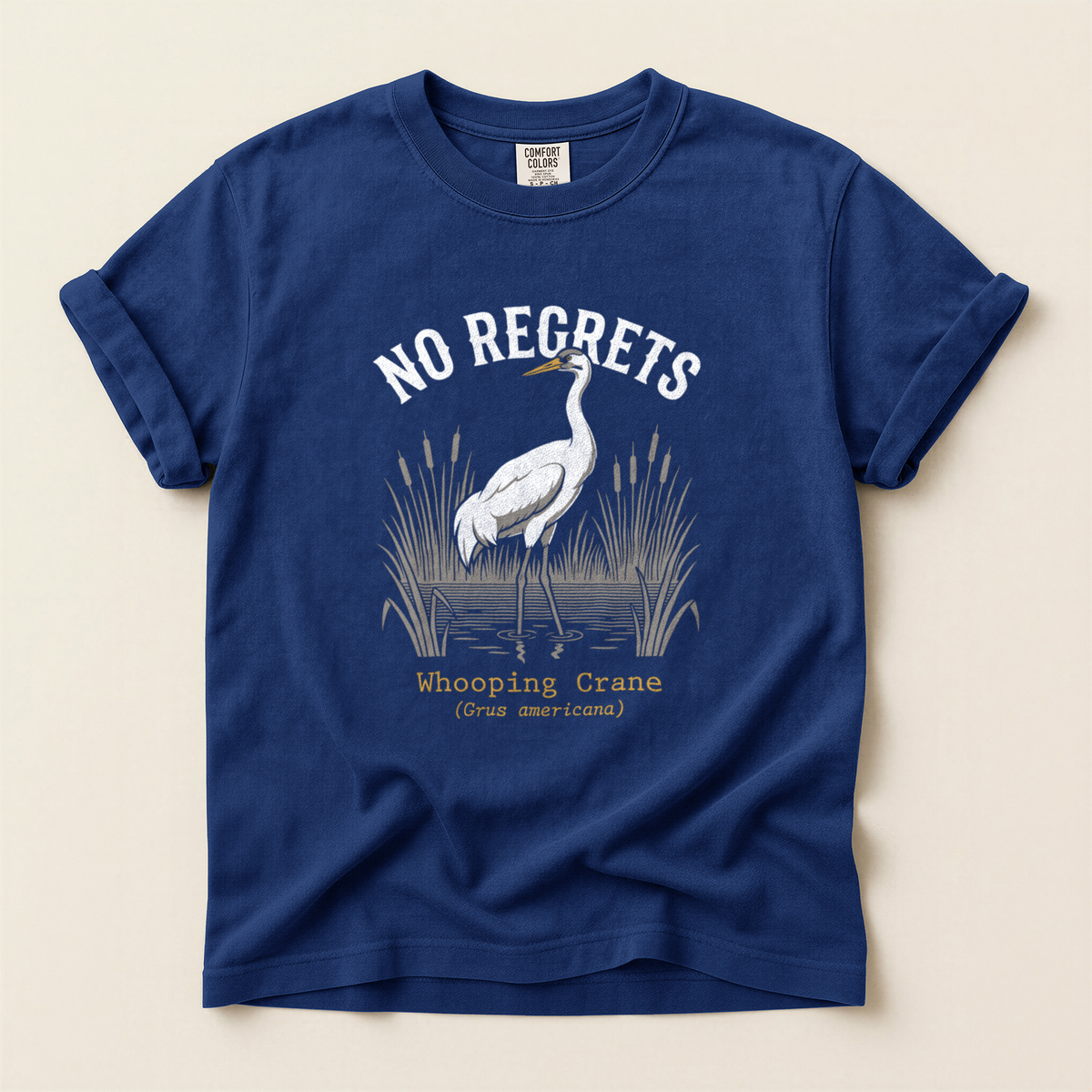 No Regrets Crane - True Navy