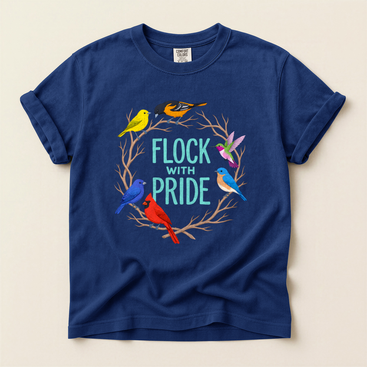 Flock With Pride - True Navy