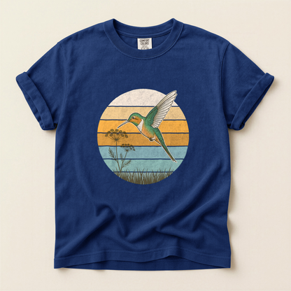 Hummingbird Retro Circle - True Navy