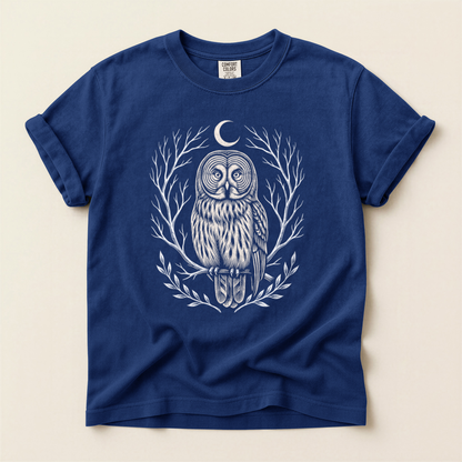 Moon Owl Wreath - True Navy