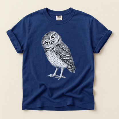 Little Owl Sketch - True Navy