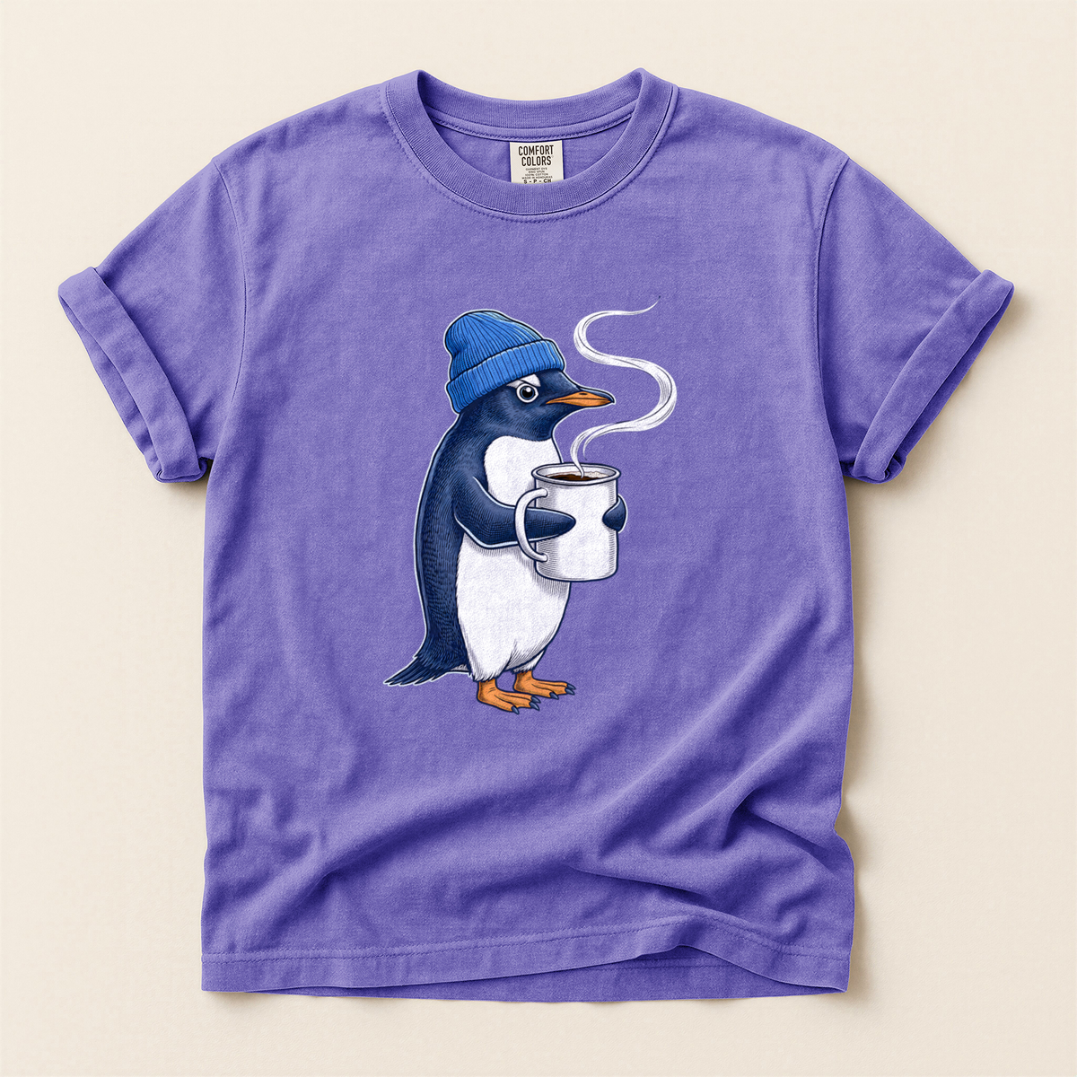 Penguin Coffee Mug - Violet