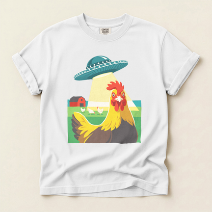 Chicken UFO Abduction - White