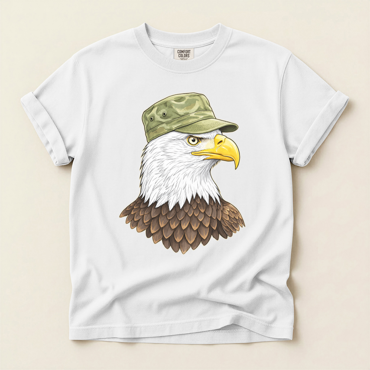 Eagle Army Cap - White