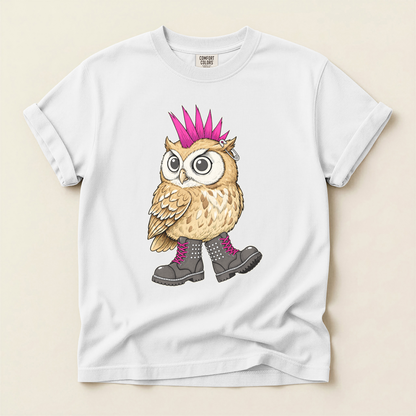 Punk Owl Boots - White