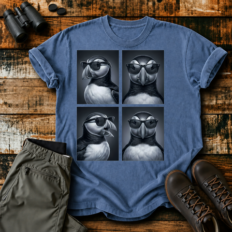 Cool Puffin Portraits Tee