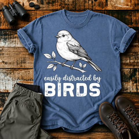 Easily Distracted by Birds Sketch Tee