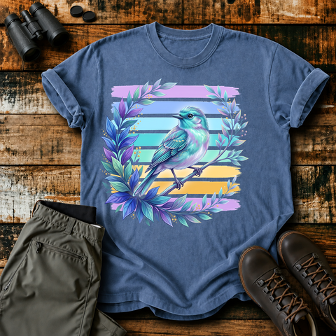 Iridescent Songbird Laurel Tee