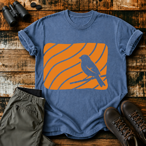 Minimal Topographic Bird Tee