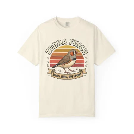 Zebra Finch Small Bird Big Spirit Tee