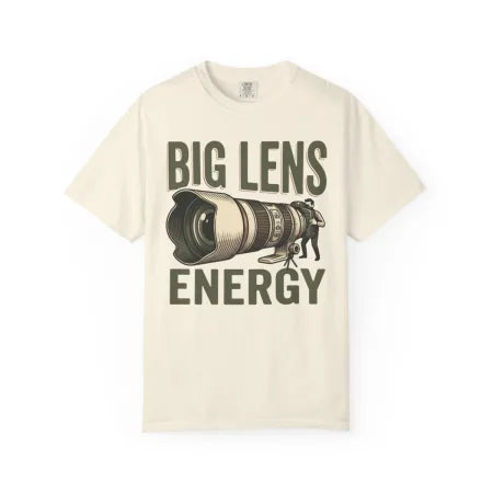 Big Lens Energy Bird Photography Tee