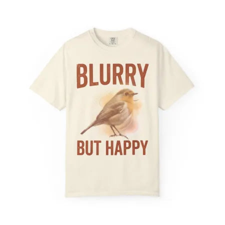 Blurry but Happy Bird Photography Tee