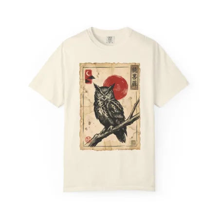Vintage Japanese Owl Print Tee